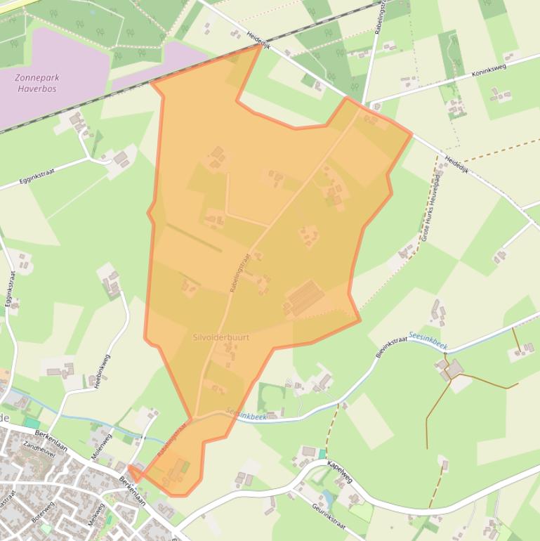 Kaart van postcodegebied 7064KG.
