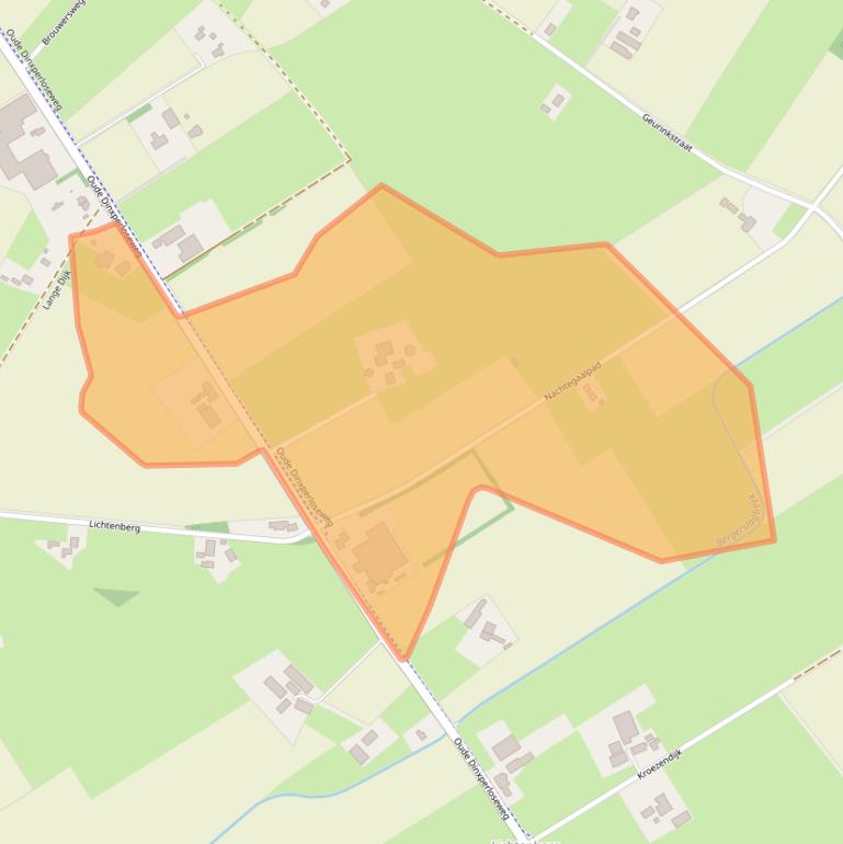 Kaart van postcodegebied 7064KW.