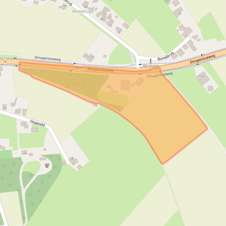 Kaart van postcodegebied 7064LB.