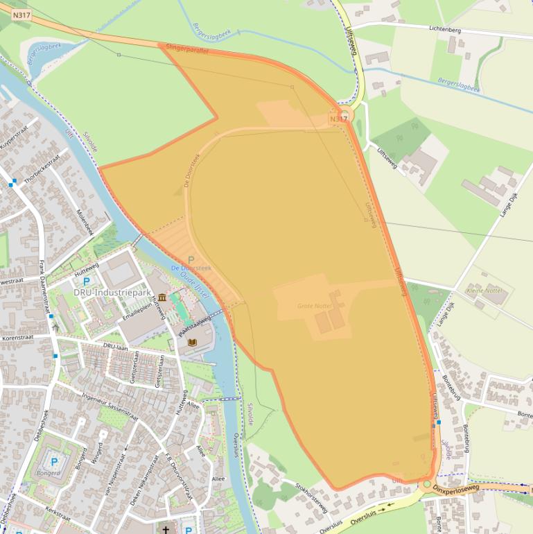 Kaart van postcodegebied 7064LE.