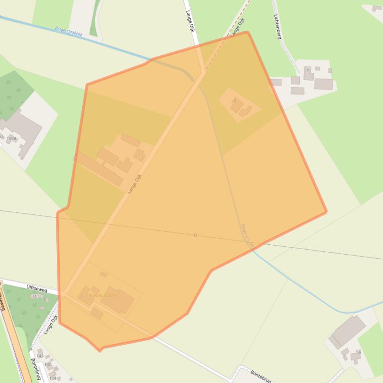 Kaart van postcodegebied 7064LG.