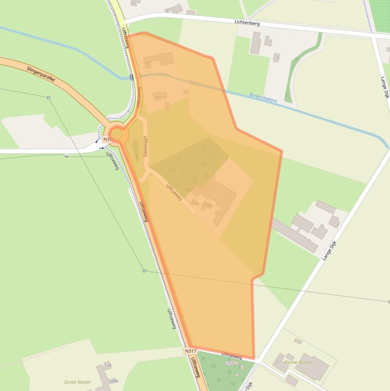 Kaart van postcodegebied 7064LJ.