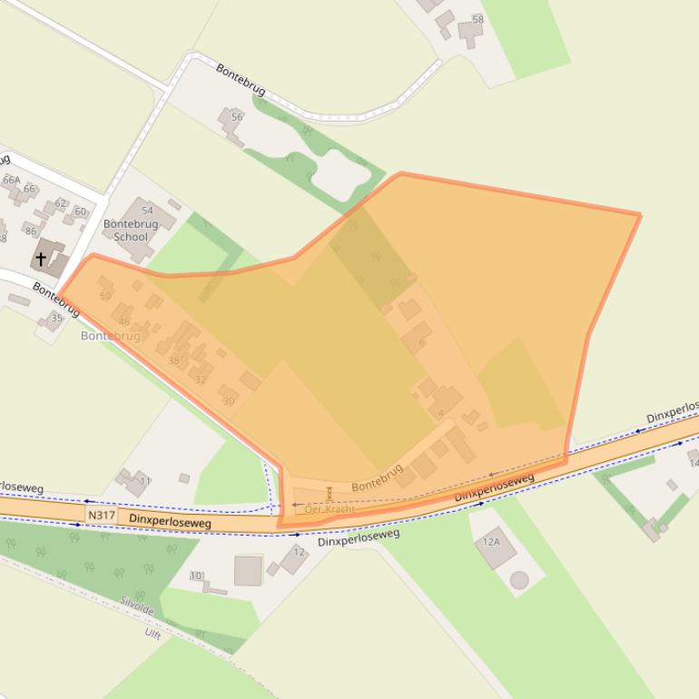 Kaart van postcodegebied 7064LK.