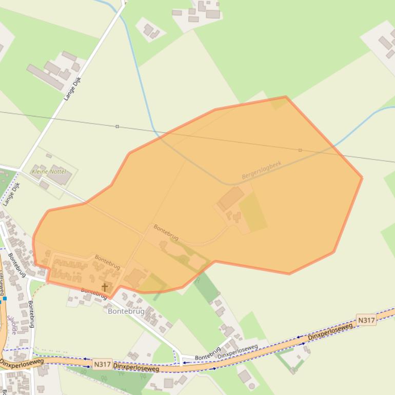 Kaart van postcodegebied 7064LM.