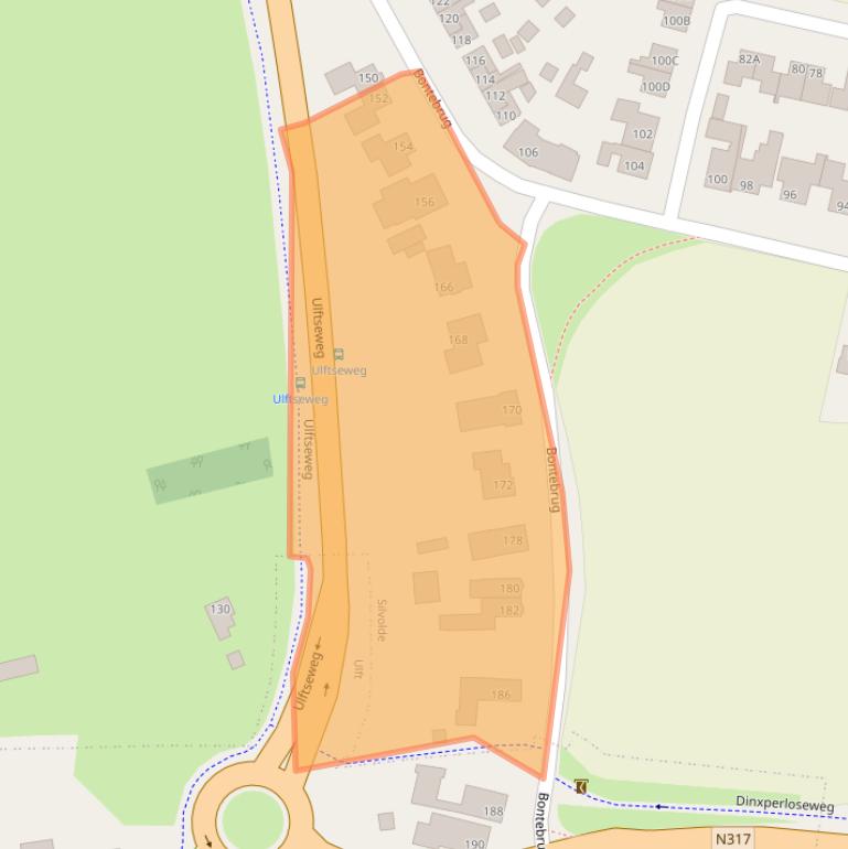 Kaart van postcodegebied 7064LP.