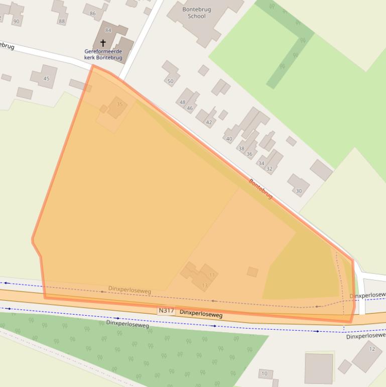 Kaart van postcodegebied 7064LS.