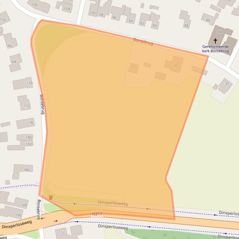 Kaart van postcodegebied 7064LT.