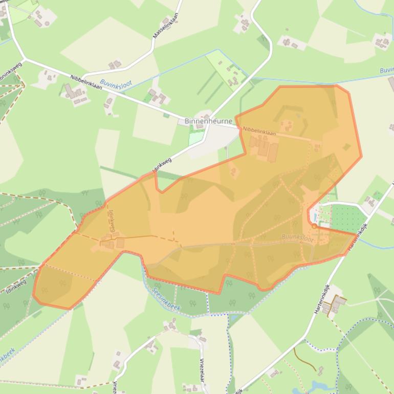 Kaart van postcodegebied 7065AK.