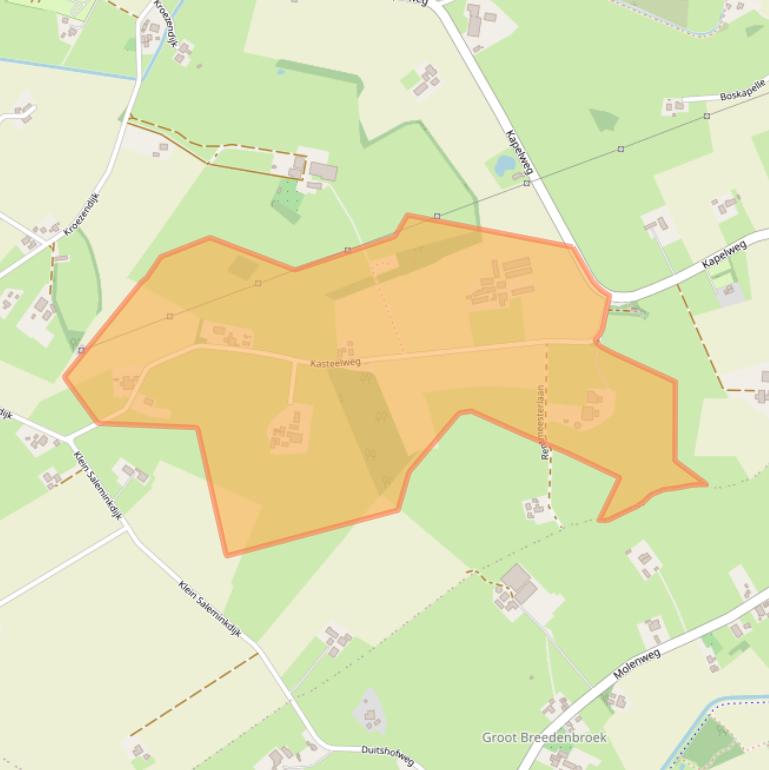 Kaart van postcodegebied 7065AX.