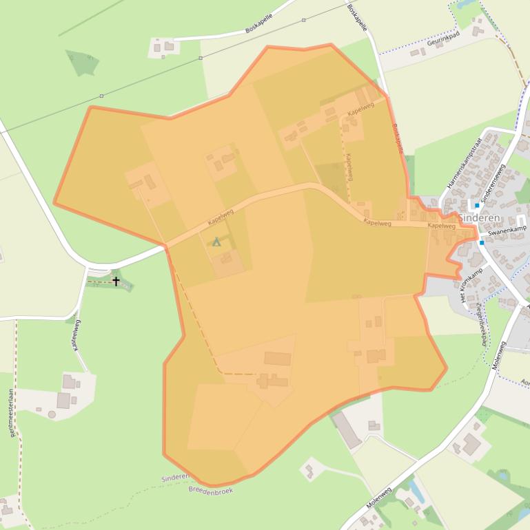 Kaart van postcodegebied 7065BB.