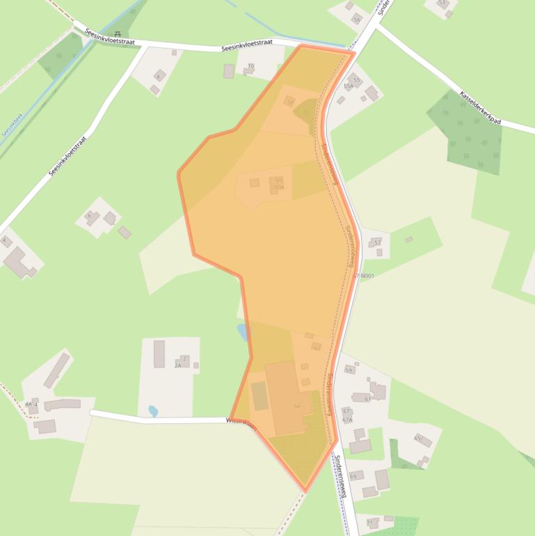 Kaart van postcodegebied 7065BK.