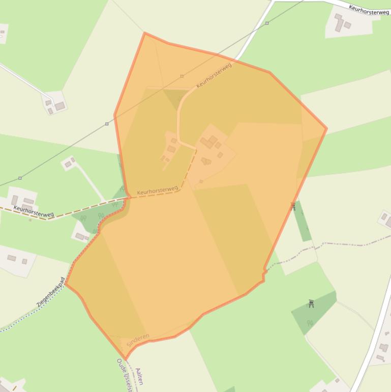 Kaart van postcodegebied 7065BR.