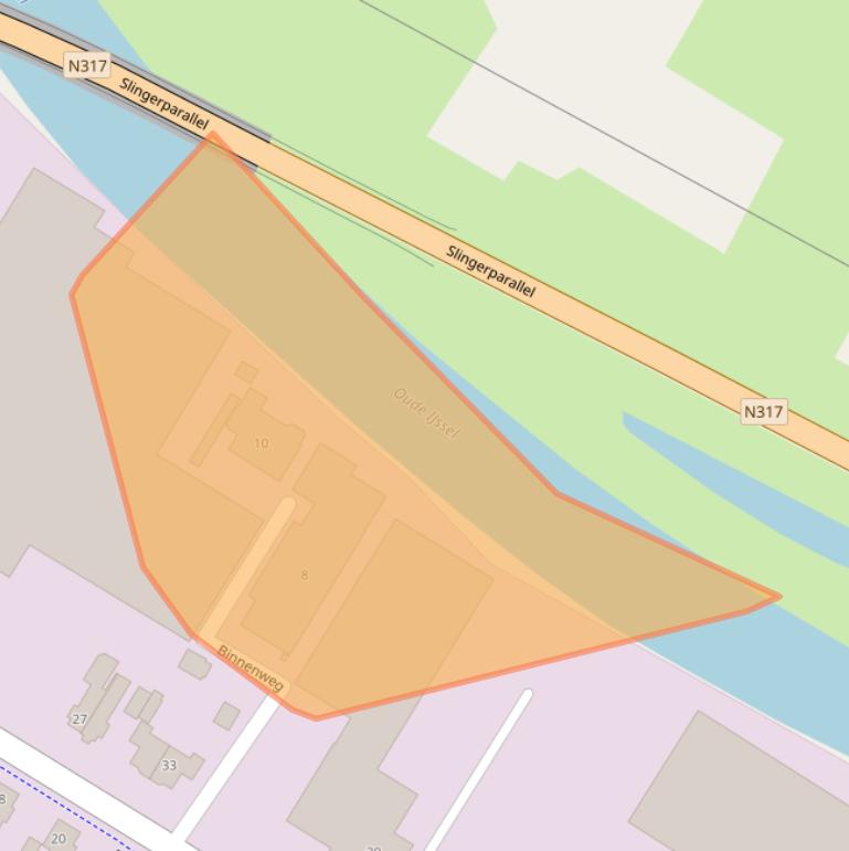 Kaart van postcodegebied 7071AE.