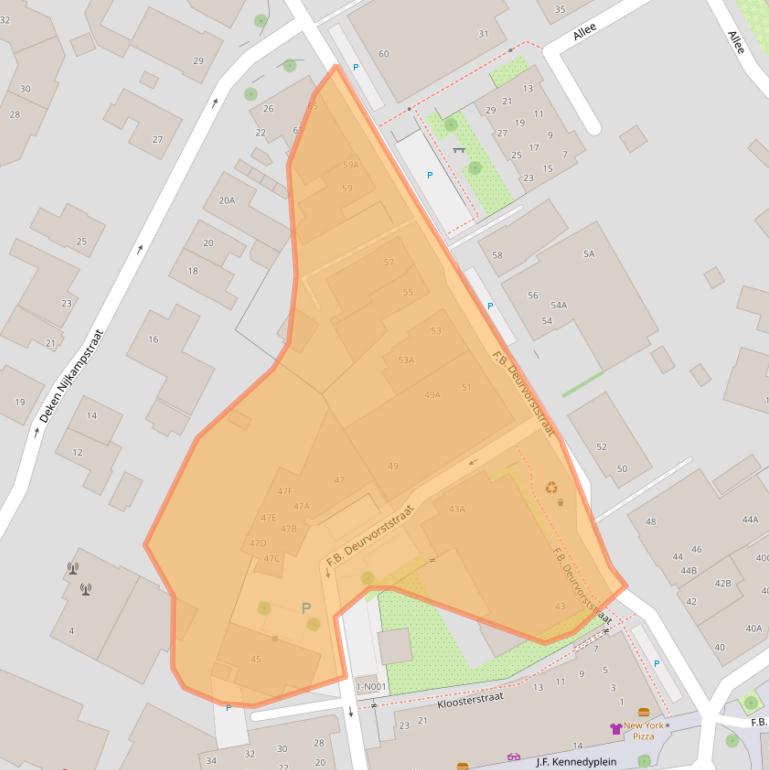 Kaart van postcodegebied 7071BG.