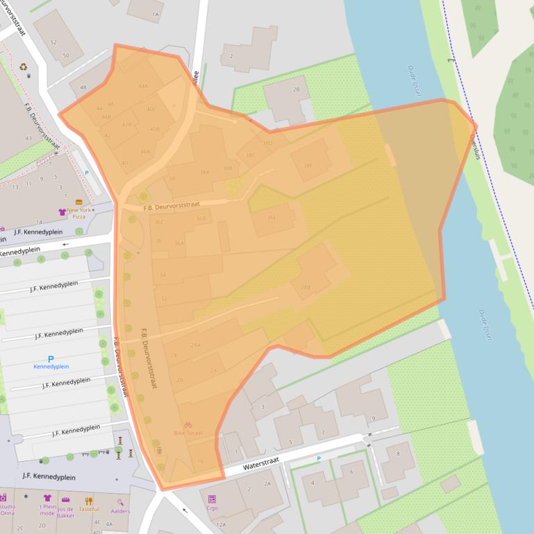 Kaart van postcodegebied 7071BJ.