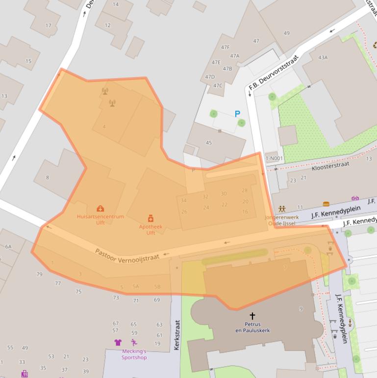 Kaart van postcodegebied 7071BR.