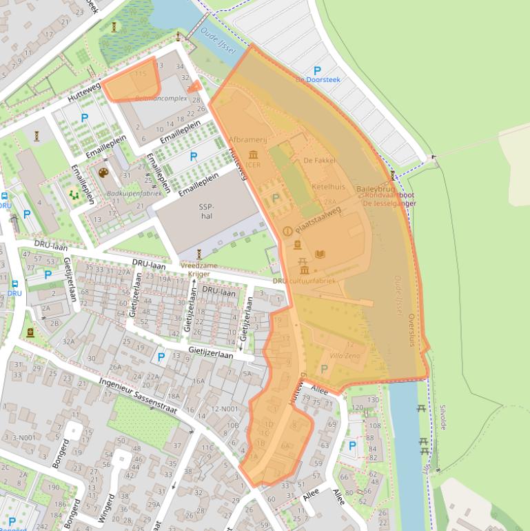 Kaart van postcodegebied 7071BV.