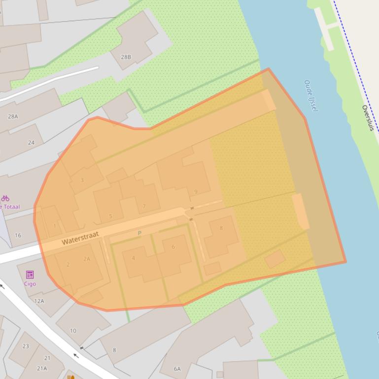 Kaart van postcodegebied 7071BX.