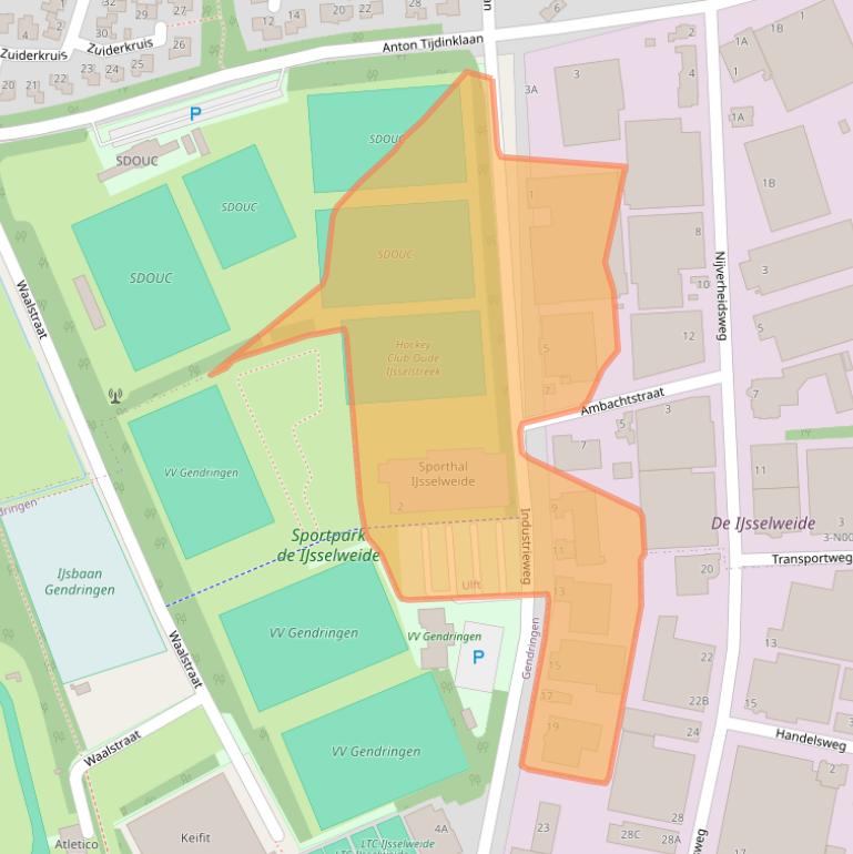 Kaart van postcodegebied 7071CK.