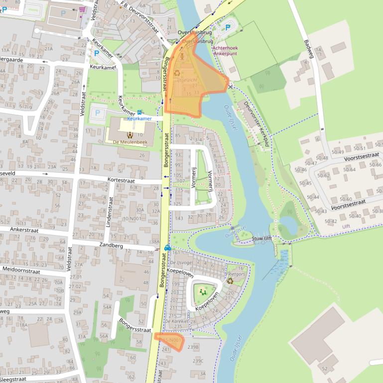 Kaart van postcodegebied 7071CM.