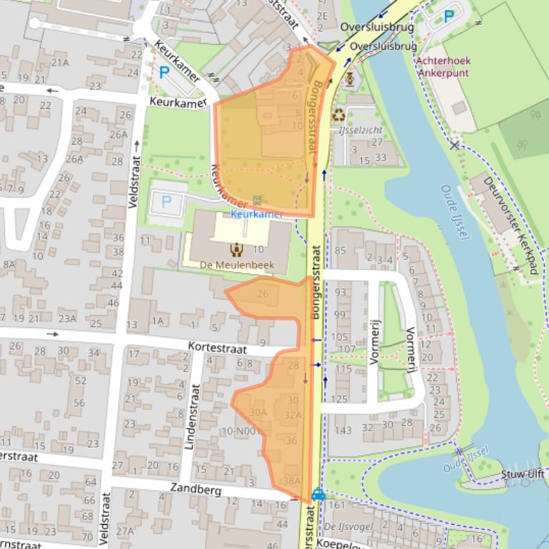 Kaart van postcodegebied 7071CN.