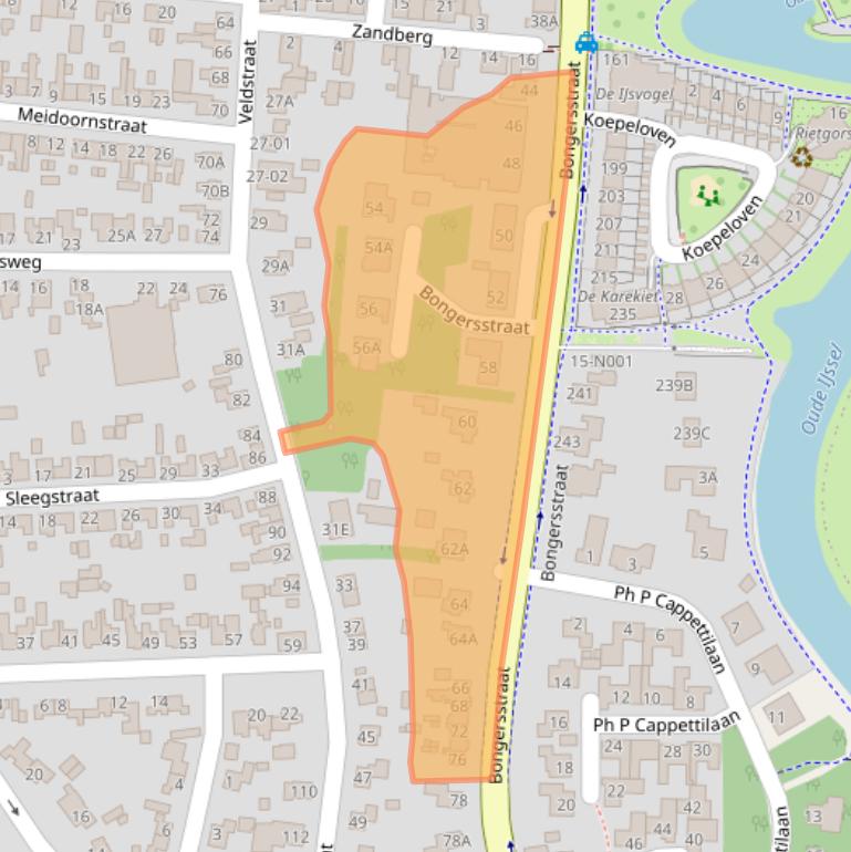 Kaart van postcodegebied 7071CP.