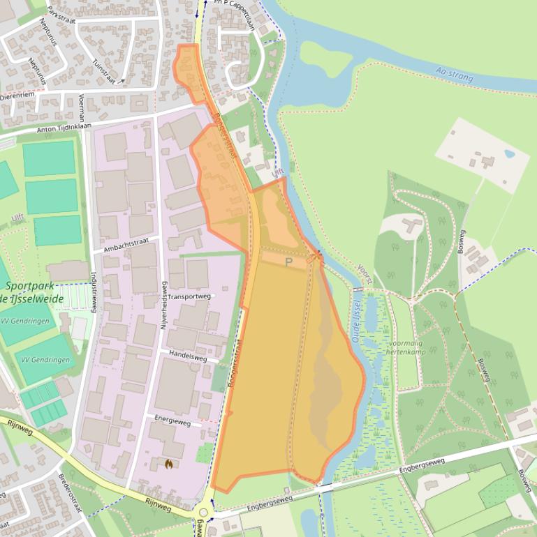 Kaart van postcodegebied 7071CR.