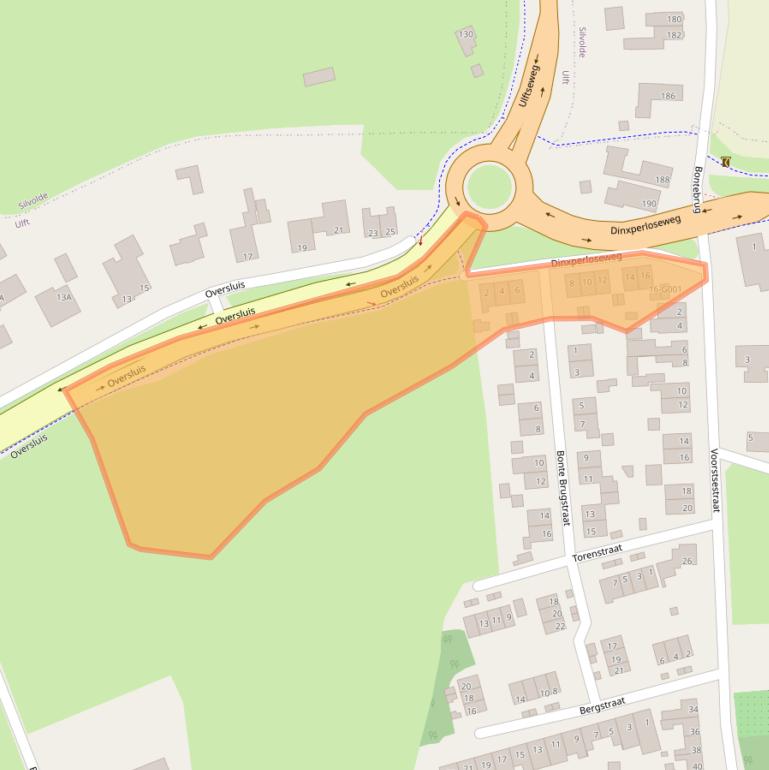 Kaart van postcodegebied 7071DE.