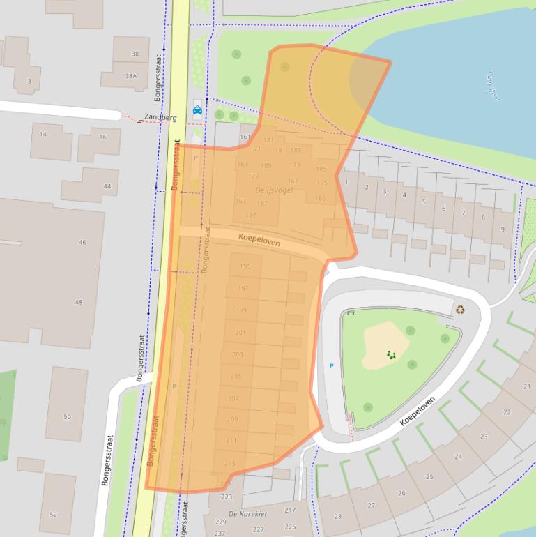 Kaart van postcodegebied 7071DX.