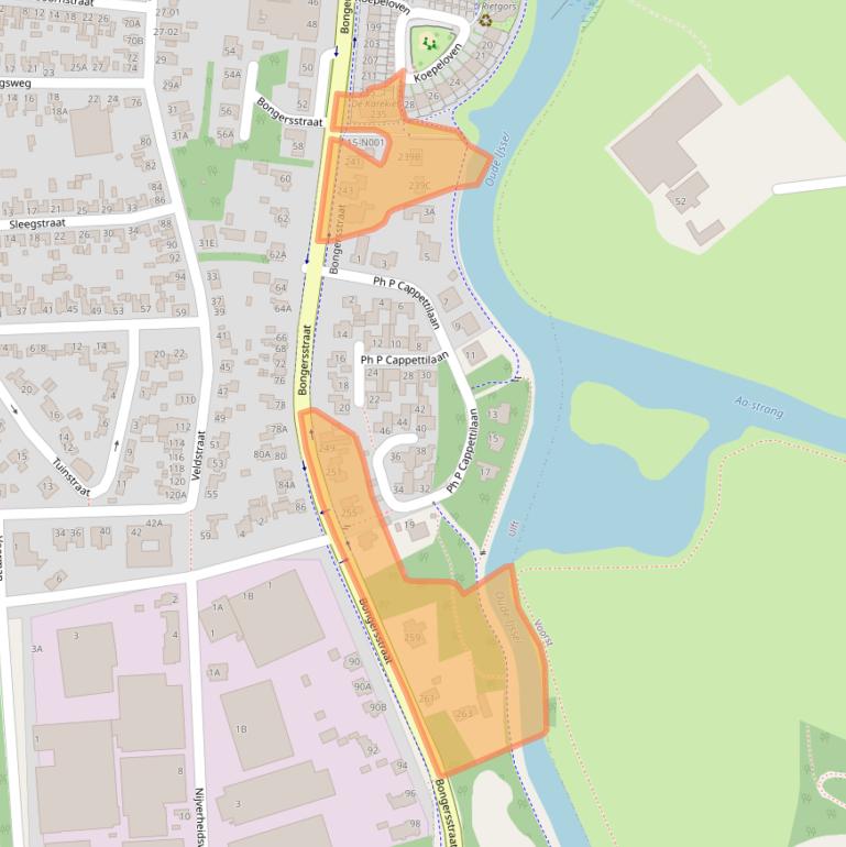 Kaart van postcodegebied 7071DZ.