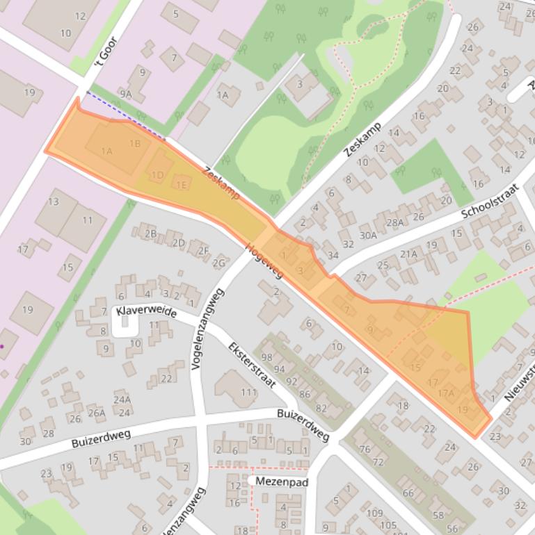 Kaart van postcodegebied 7071GA.