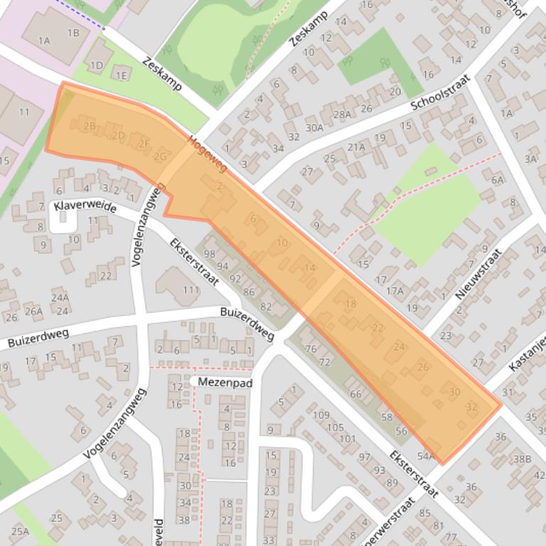 Kaart van postcodegebied 7071GD.