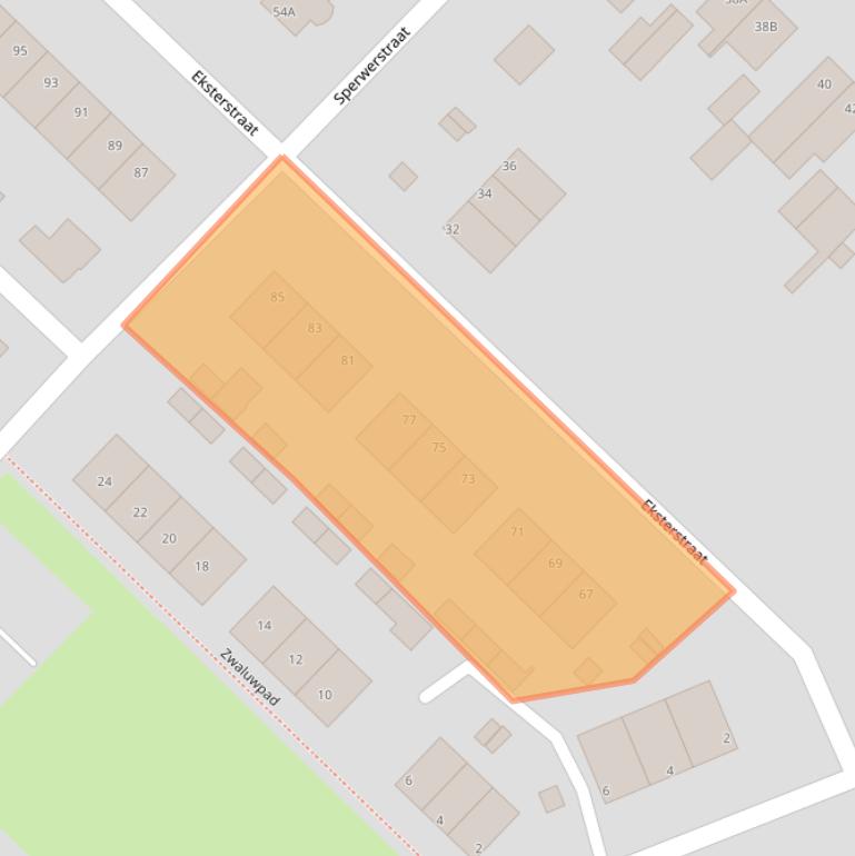 Kaart van postcodegebied 7071GL.