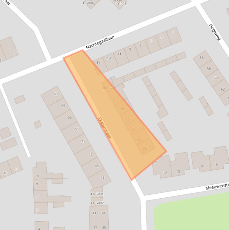 Kaart van postcodegebied 7071GP.