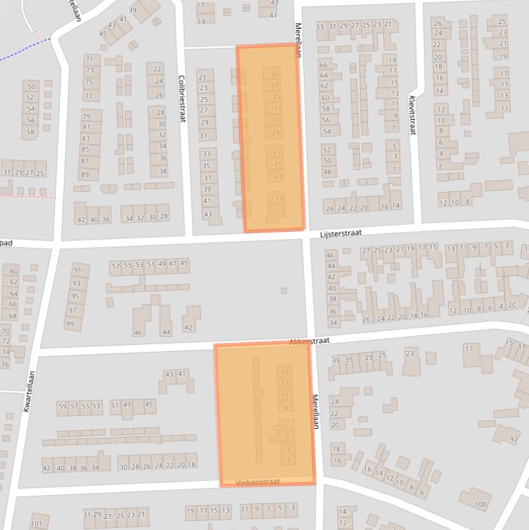 Kaart van postcodegebied 7071HA.