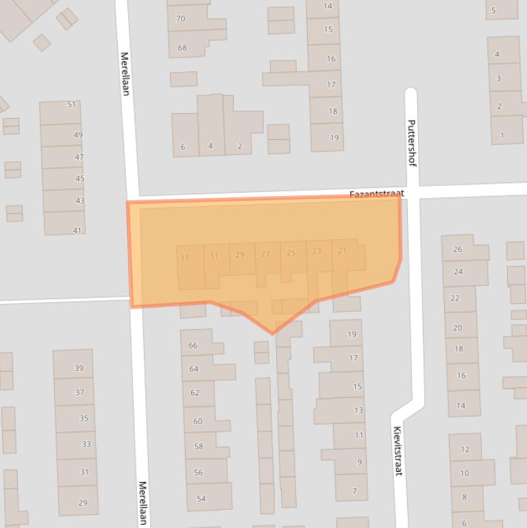 Kaart van postcodegebied 7071HE.