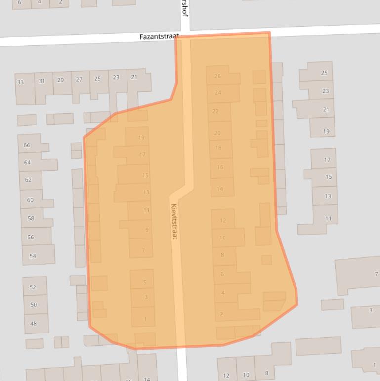 Kaart van postcodegebied 7071HK.