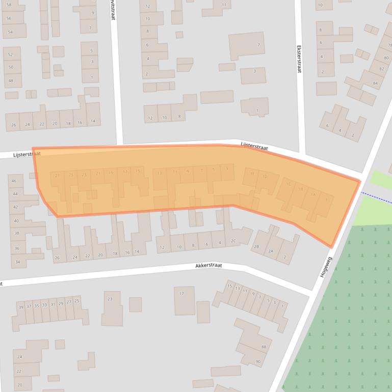 Kaart van postcodegebied 7071HN.