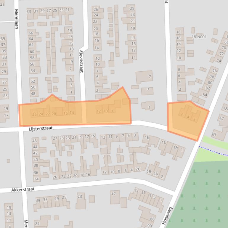 Kaart van postcodegebied 7071HR.