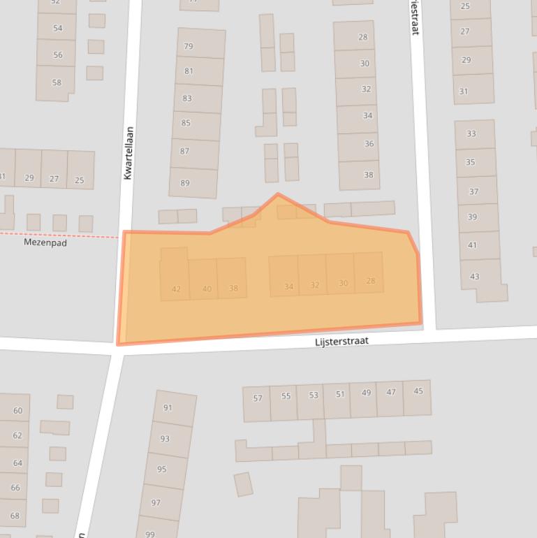 Kaart van postcodegebied 7071HS.