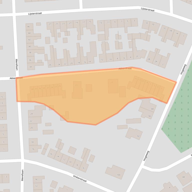 Kaart van postcodegebied 7071HT.