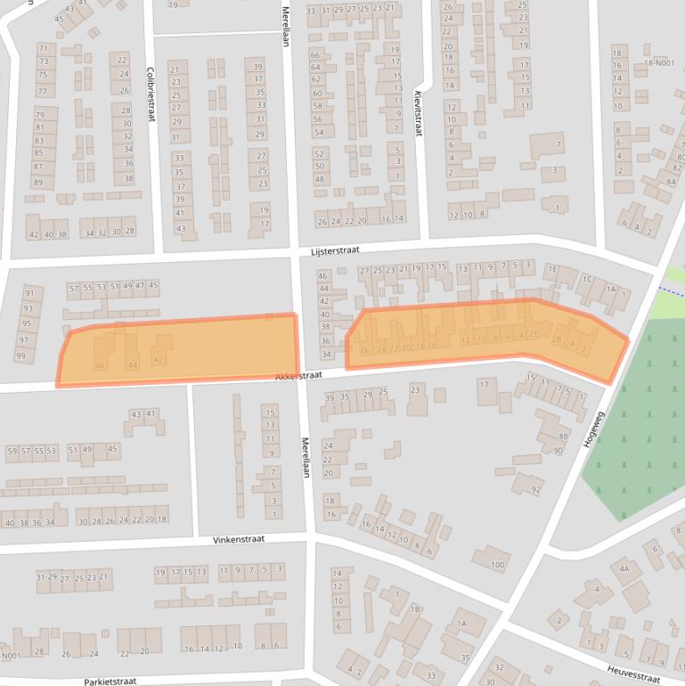 Kaart van postcodegebied 7071HW.