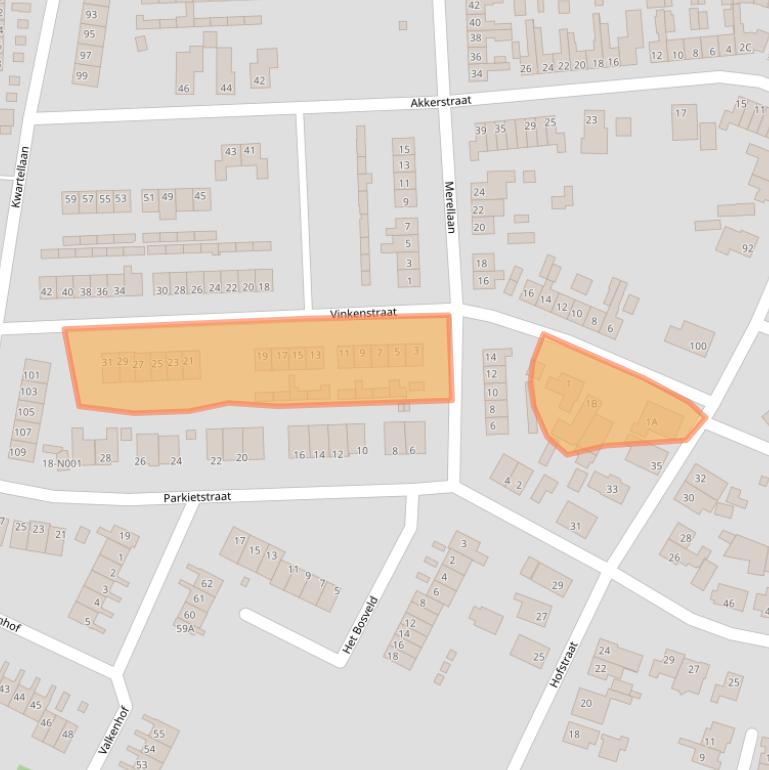 Kaart van postcodegebied 7071JA.
