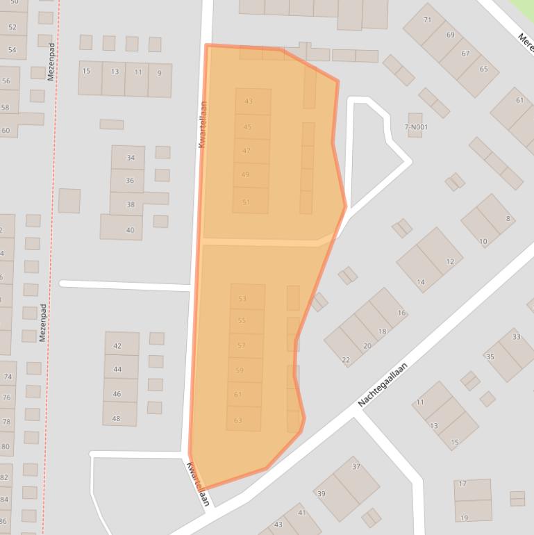 Kaart van postcodegebied 7071JG.