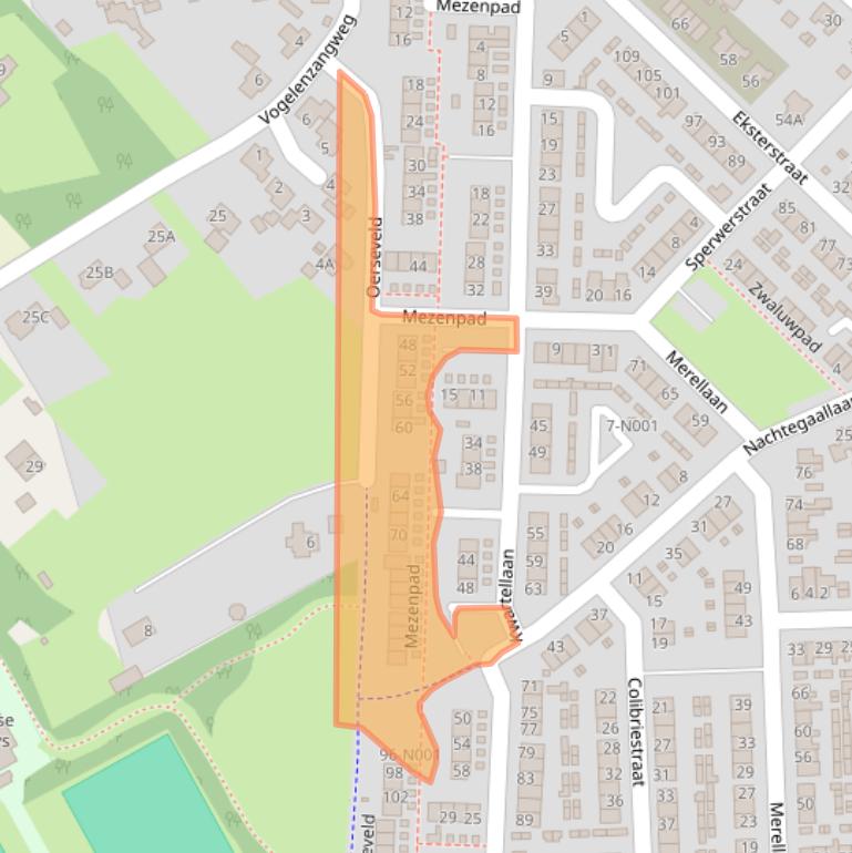 Kaart van postcodegebied 7071JR.