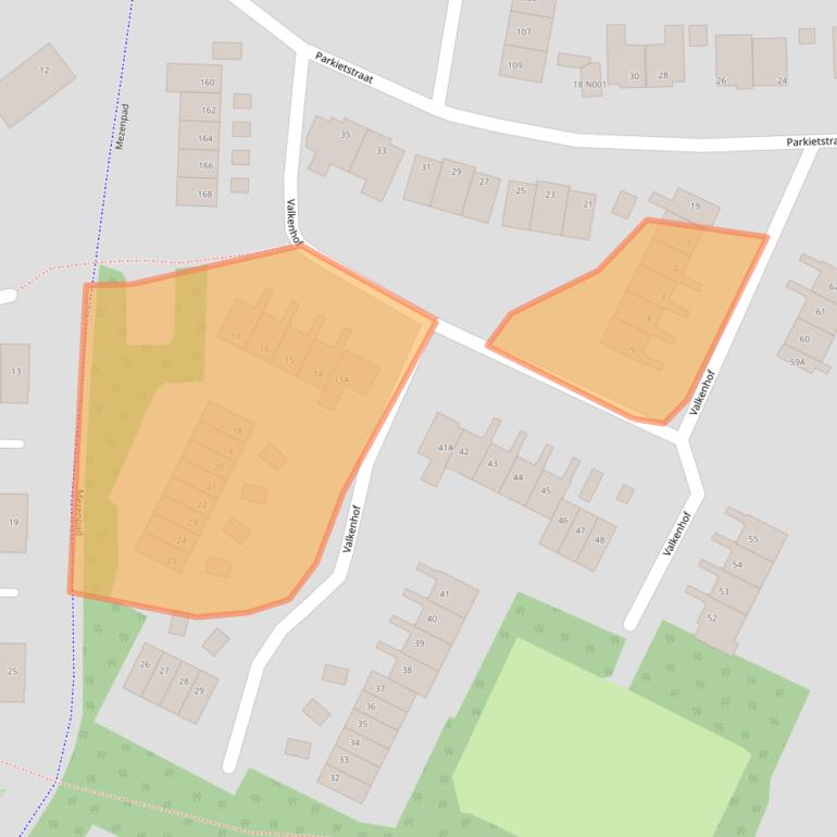 Kaart van postcodegebied 7071JV.