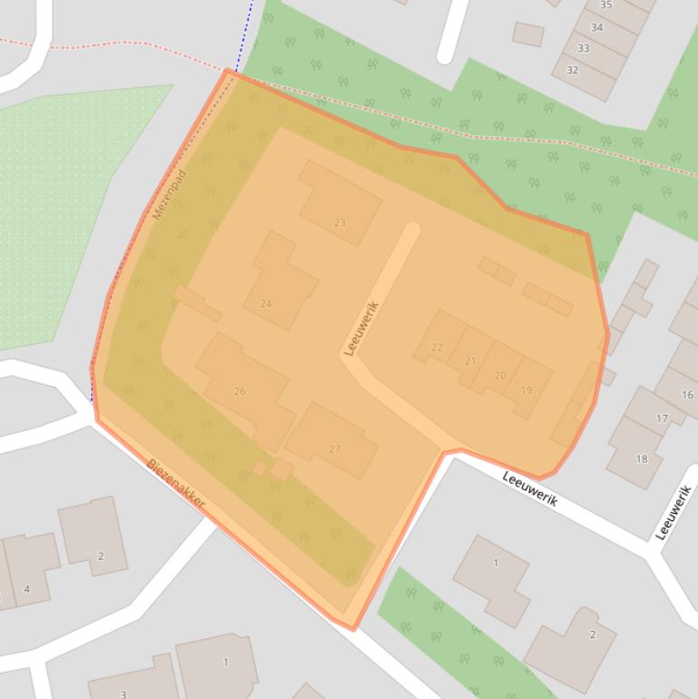Kaart van postcodegebied 7071KJ.