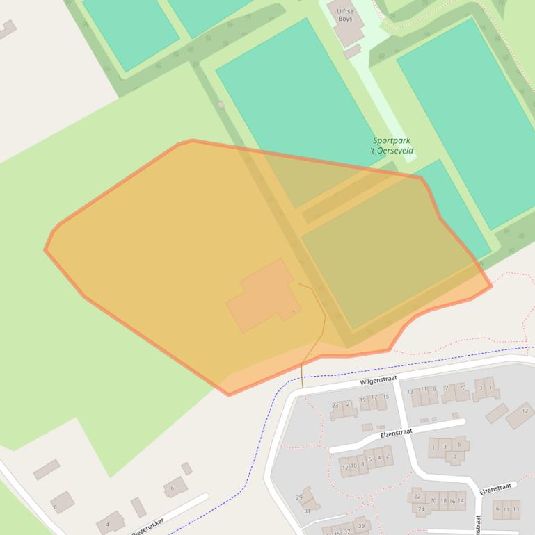 Kaart van postcodegebied 7071KS.