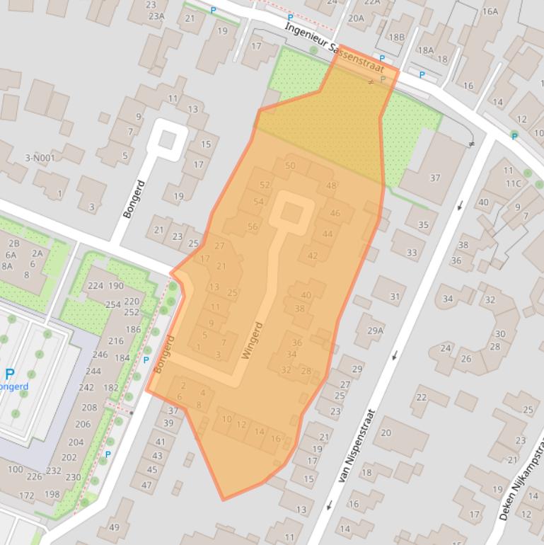 Kaart van postcodegebied 7071LA.