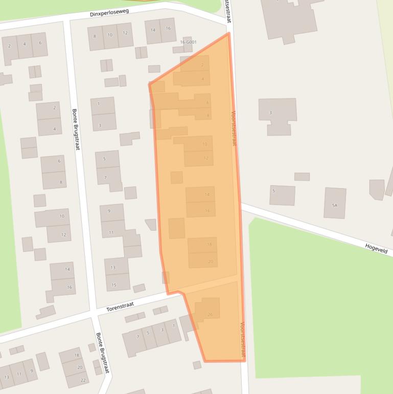 Kaart van postcodegebied 7071PJ.